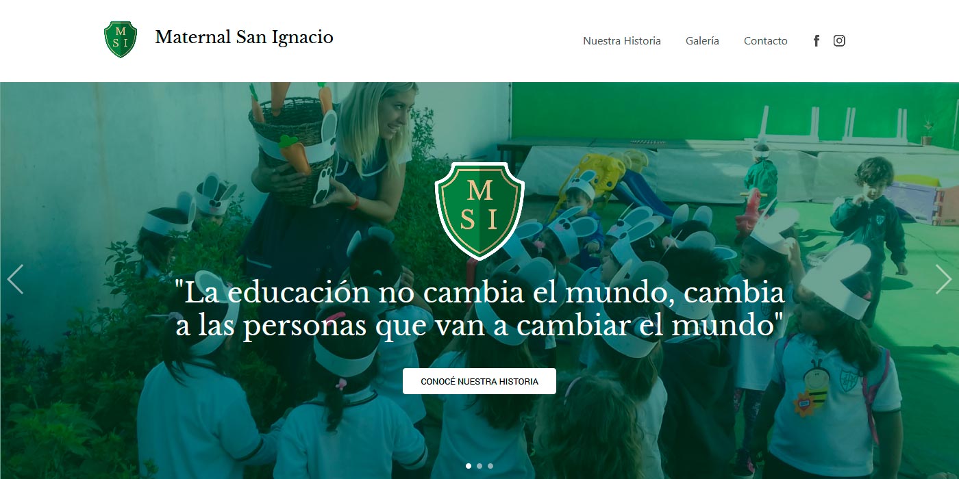 Maternal San Ignacio | Diseño Web Julixcomics